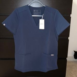 FIGS DARK HARBOR scrub top